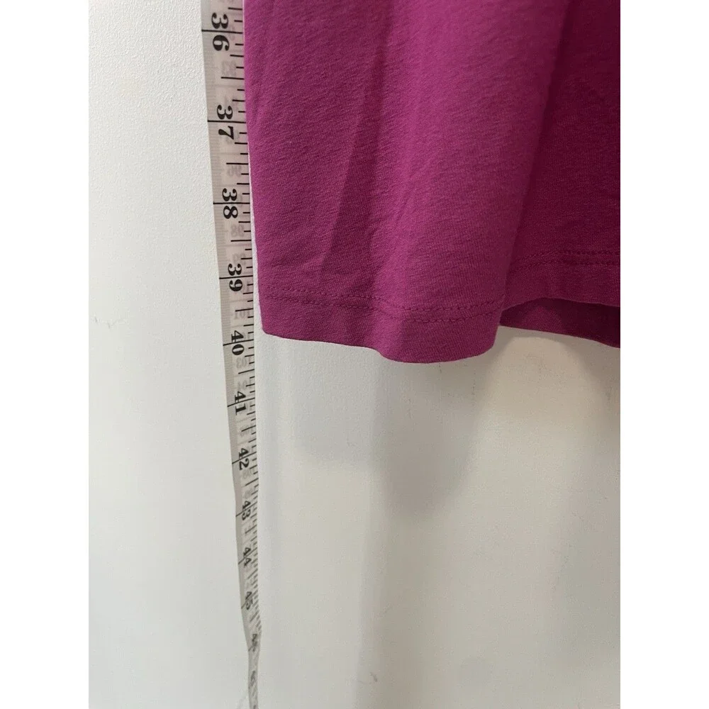 Seraphine Maternity Short Sleeve Knot Front Dress Fuchsia Pink Size 6 Stretch - Picture 7 of 7